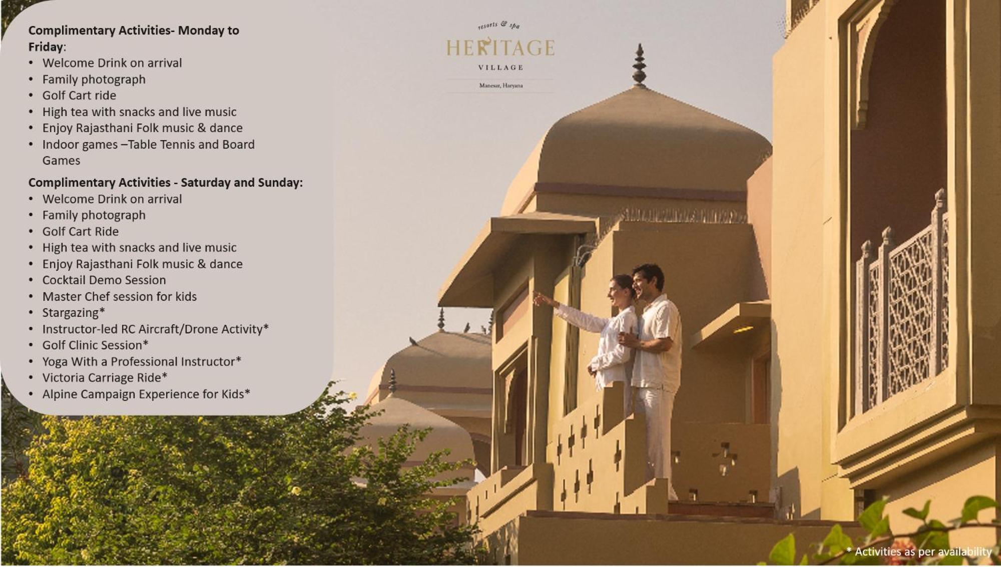 Heritage Village Resort & Spa Manesar-Gurgaon Exterior photo